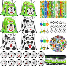 Cyclescrux World Cup bags with colorful character designs for exciting party favors.
