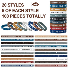 CYCLUSIVE silicone bracelets showcase color variety for faith-inspired styling.