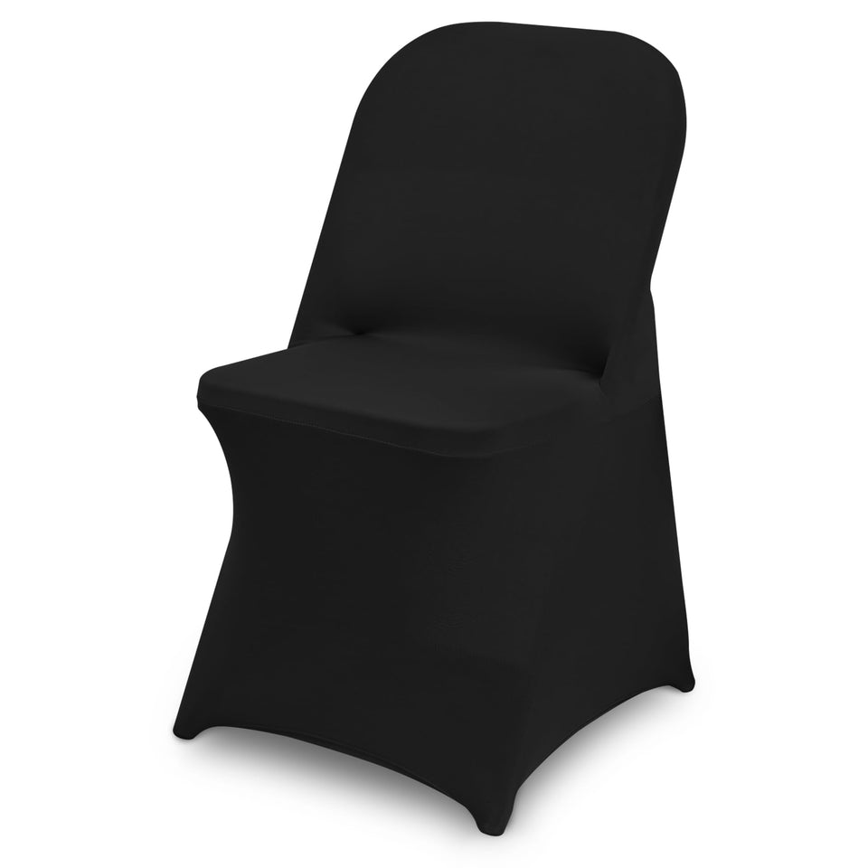 CYFFPKMN stretch-fabric folding chair cover adds elegant, breathable comfort for events.