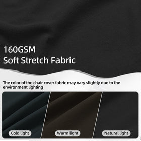 CYFFPKMN universal-fit chair cover provides a clean, uniform look on different chair sizes.