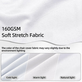 CYFFPKMN chair cover close-up highlights stretchy fabric for smooth drape.