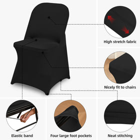 CYFFPKMN machine-washable folding chair cover stays fresh with cold-water care.