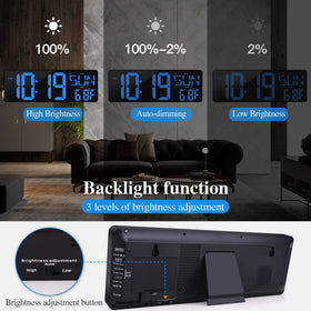 CYMHCHL outlet-powered clock with backup memory battery after outages