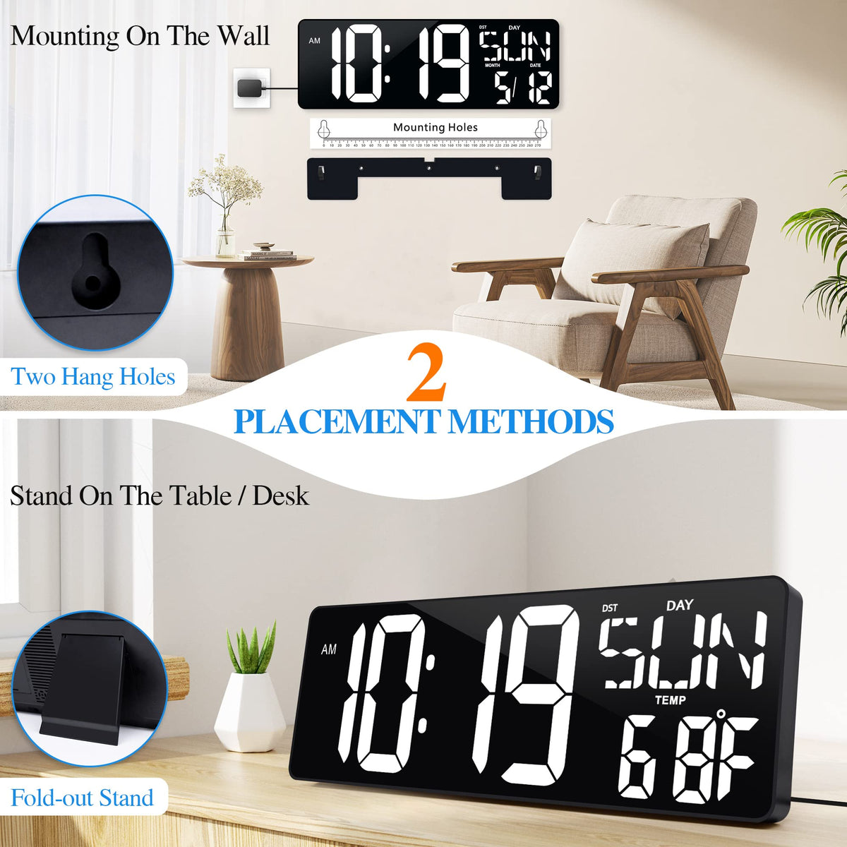 CYMHCHL wall-mount backboard enables simple hanging in offices or gyms.