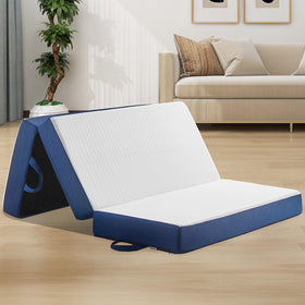 CYMULA tri-fold twin mattress with carrying handle for easy transport.