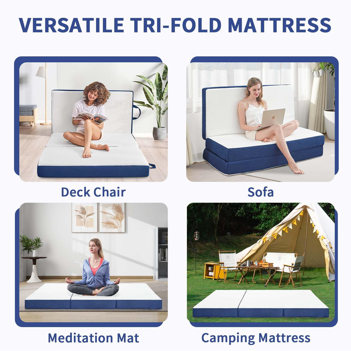 CYMULA 6-inch memory foam layer provides stable support.