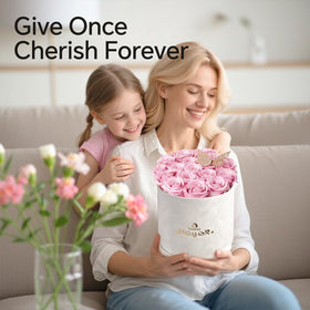 Cyrabota durable rose texture highlights preserved petals that keep natural feel.