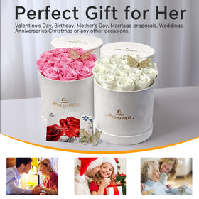 Cyrabota roses displayed on a shelf or desk for refined charm.