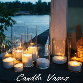 CYS EXCEL cylinder vase is durable and easy to clean for events.