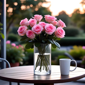 CYS EXCEL cylinder vase shows thick glass and stable base for elegant centerpieces.