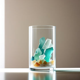 CYS EXCEL vase pairs with pillar or floating candles for ambiance.
