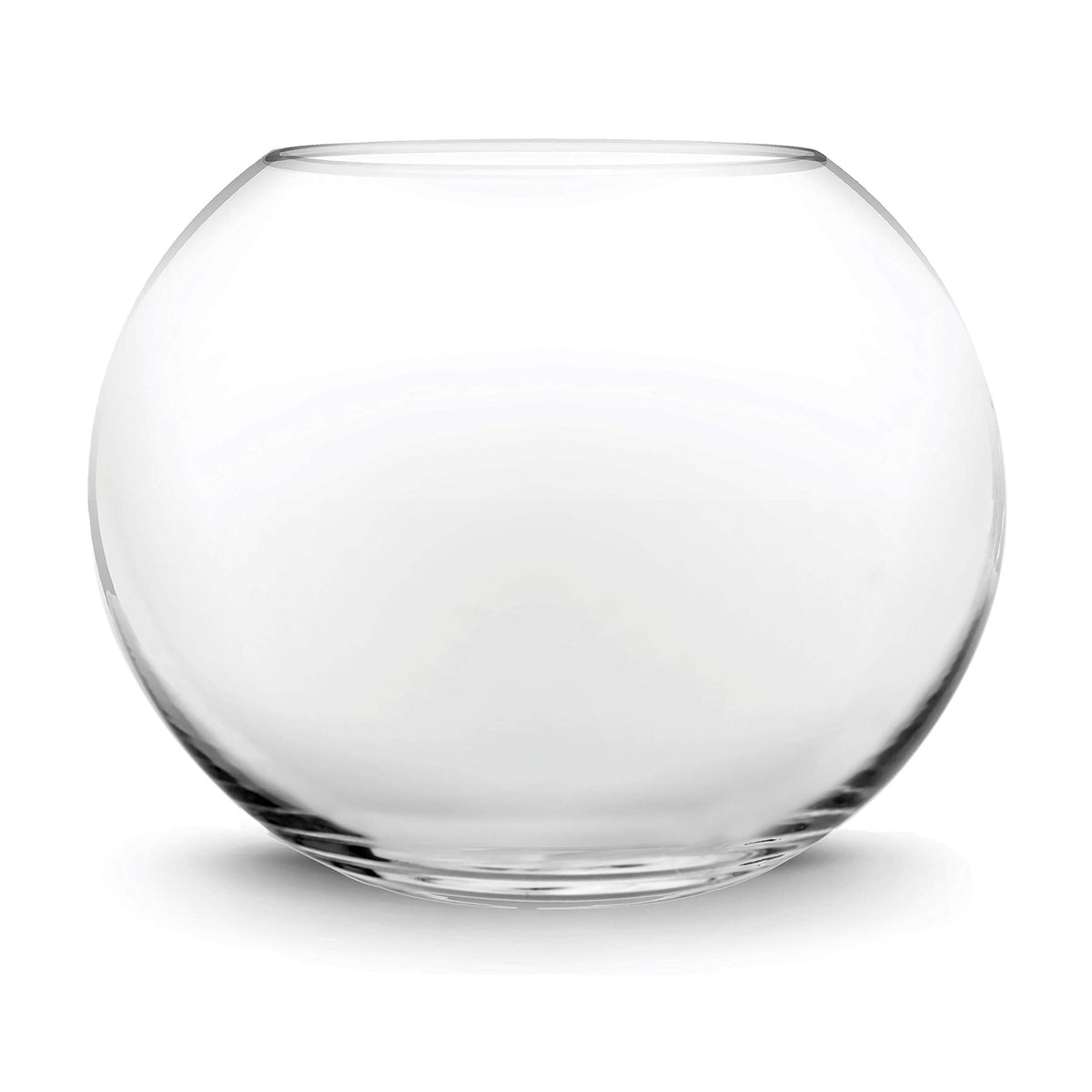 CYS EXCEL glass bubble bowl close-up emphasizing crystal clarity for elegant centerpieces.