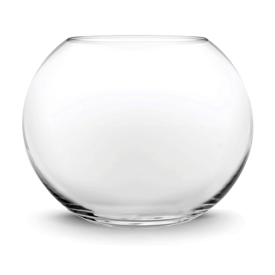 CYS EXCEL glass bubble bowl close-up emphasizing crystal clarity for elegant centerpieces.
