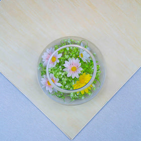 CYS EXCEL bubble bowl opening creates easy arrangement of plants and accents.