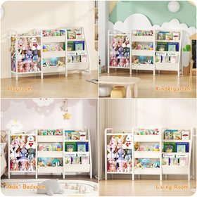 CYXPHION B2 three-tier shelves hold books and toys neatly