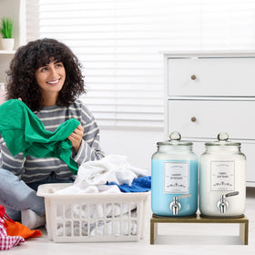 CYYKDA leak proof glass detergent dispenser prevents spills during transfers
