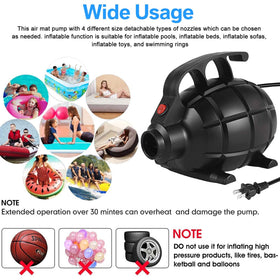 CZGBRO inflates tumbling track mats quickly for gym training sessions