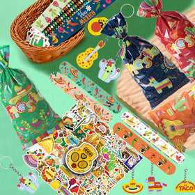 CZWXOXO Mexican Fiesta bubble wands fun, kid-friendly party favors.