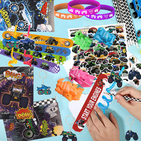 CZWXOXO silicone monster truck bracelets provide safe, reusable wearable fun.