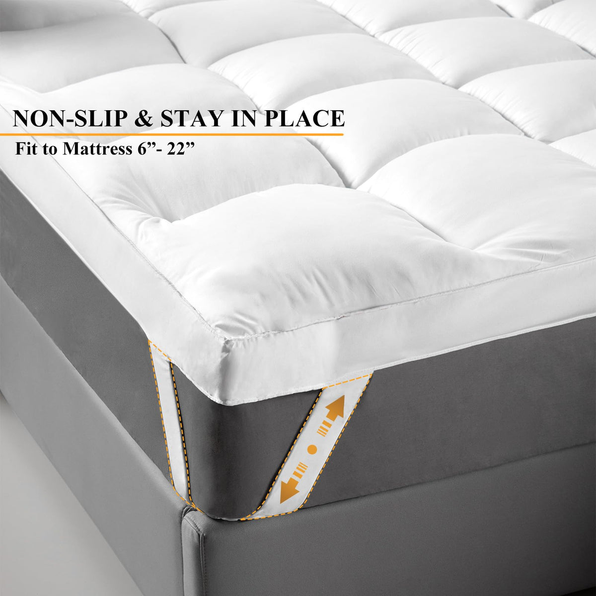 D & G The Duck and Goose Co fits mattresses 6 to 22 inches deep