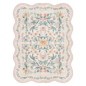 Dadasgk pink floral rug brightens spaces with warmth and gentle charm
