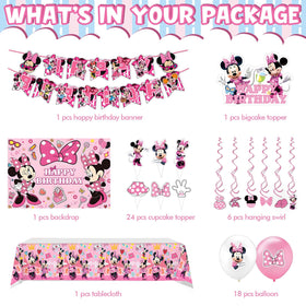 DaeSichi Minnie backdrop creates a festive photo backdrop