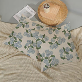 Soft polyester-linen fabric from DAFENA pillow cover feels comfortable to touch