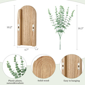 Dahey wall planter shown in dual hanging setup for versatile indoor display.