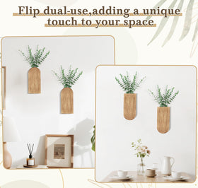 Dahey wall vase installation with back tabs and easy mounting.