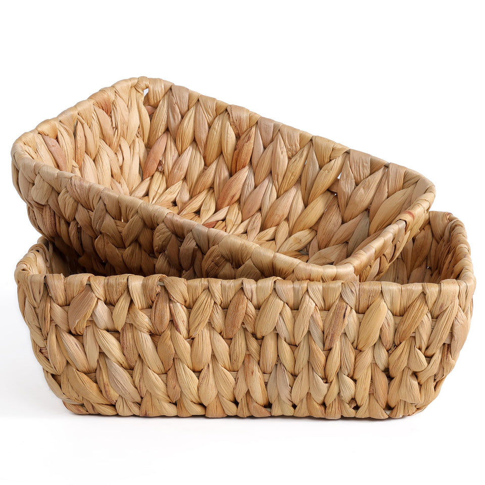 DAICOLAD small wicker baskets front view ideal for tidy shelves