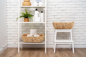 DAICOLAD set of 2 water hyacinth baskets, versatile storage solution.