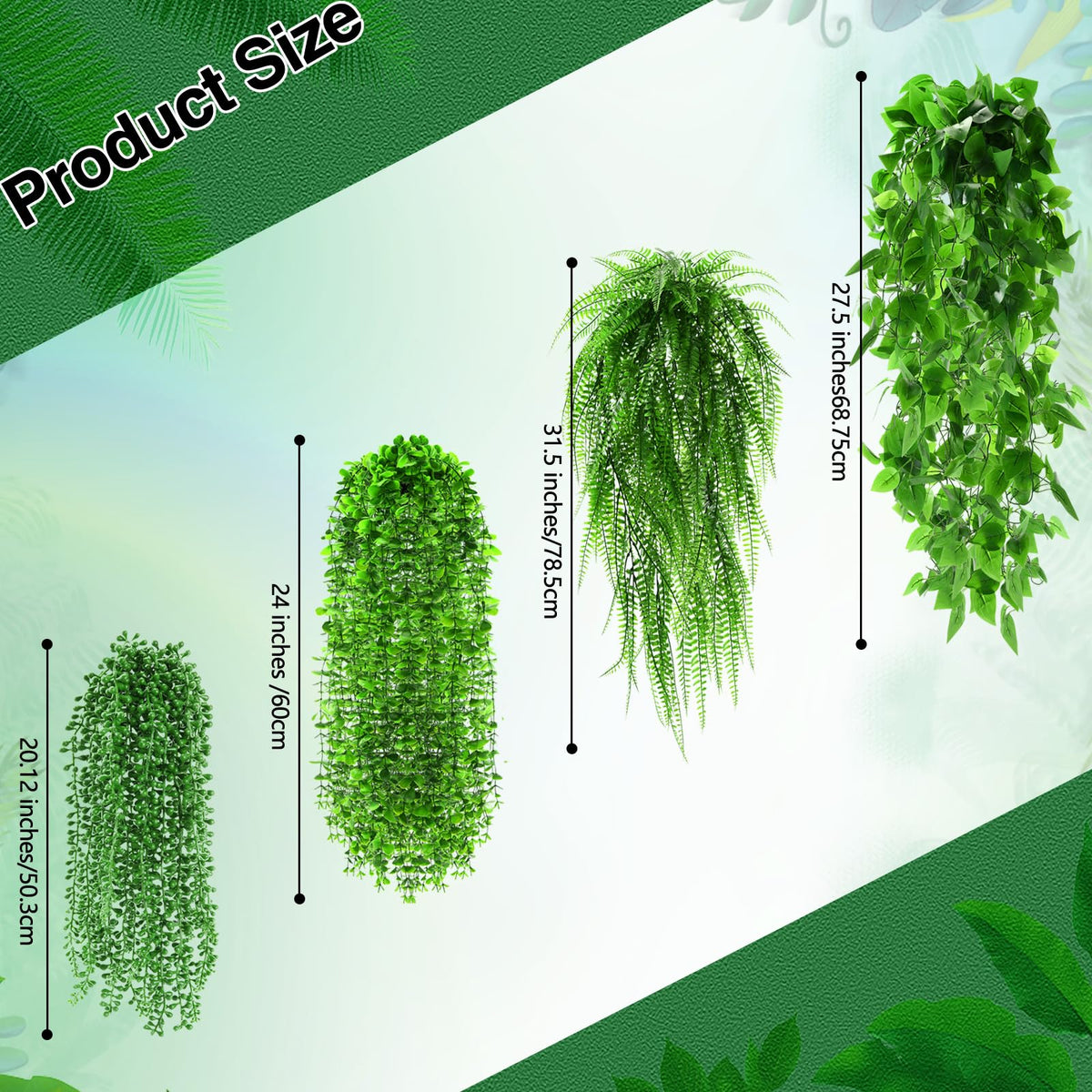 Daifunli eucalyptus hanging adds lush greens to walls
