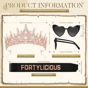 Daifunli Fortylicious sunglasses with pearls for stylish photo moments.