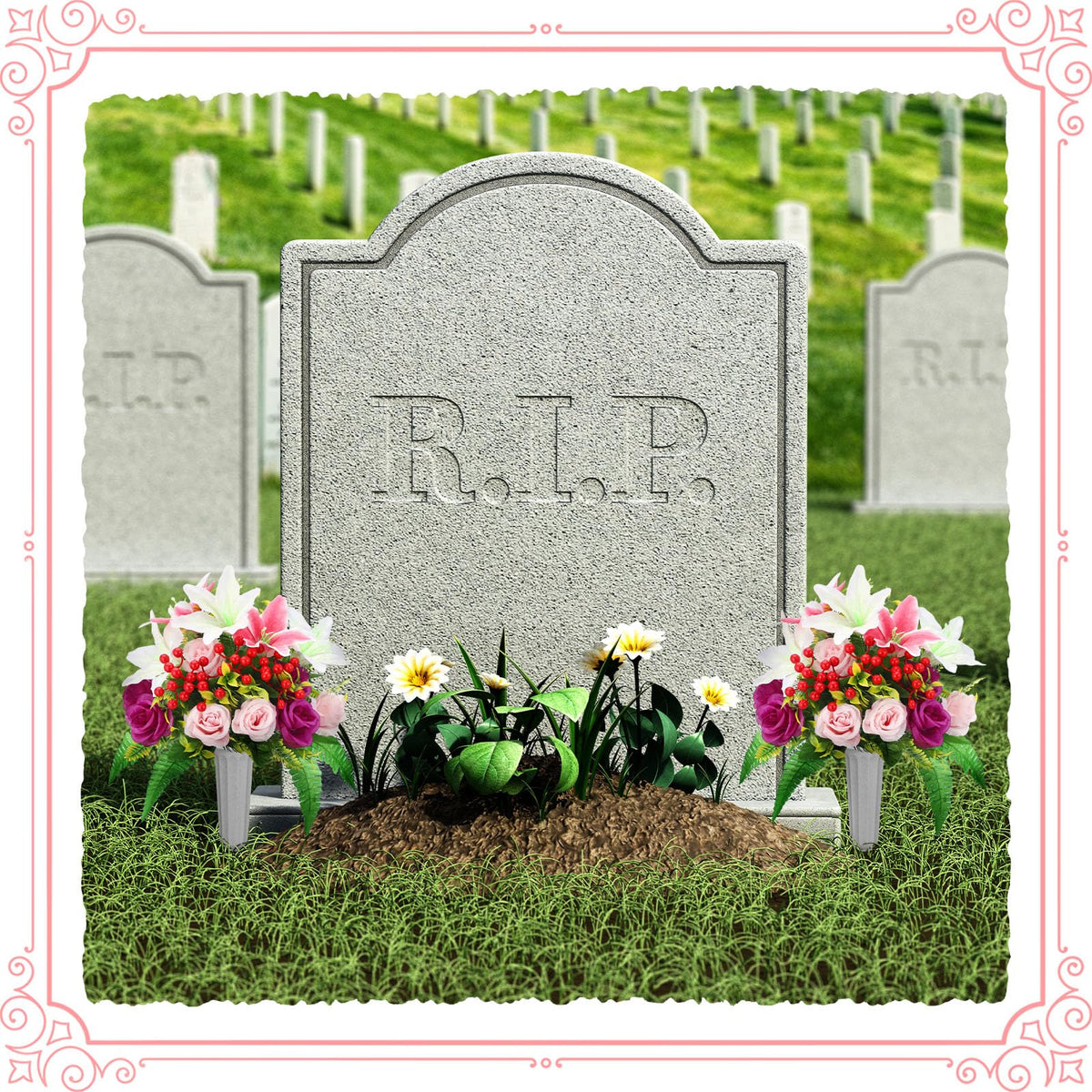 Daifunli memorial display suitable for Memorial Day or anniversaries.