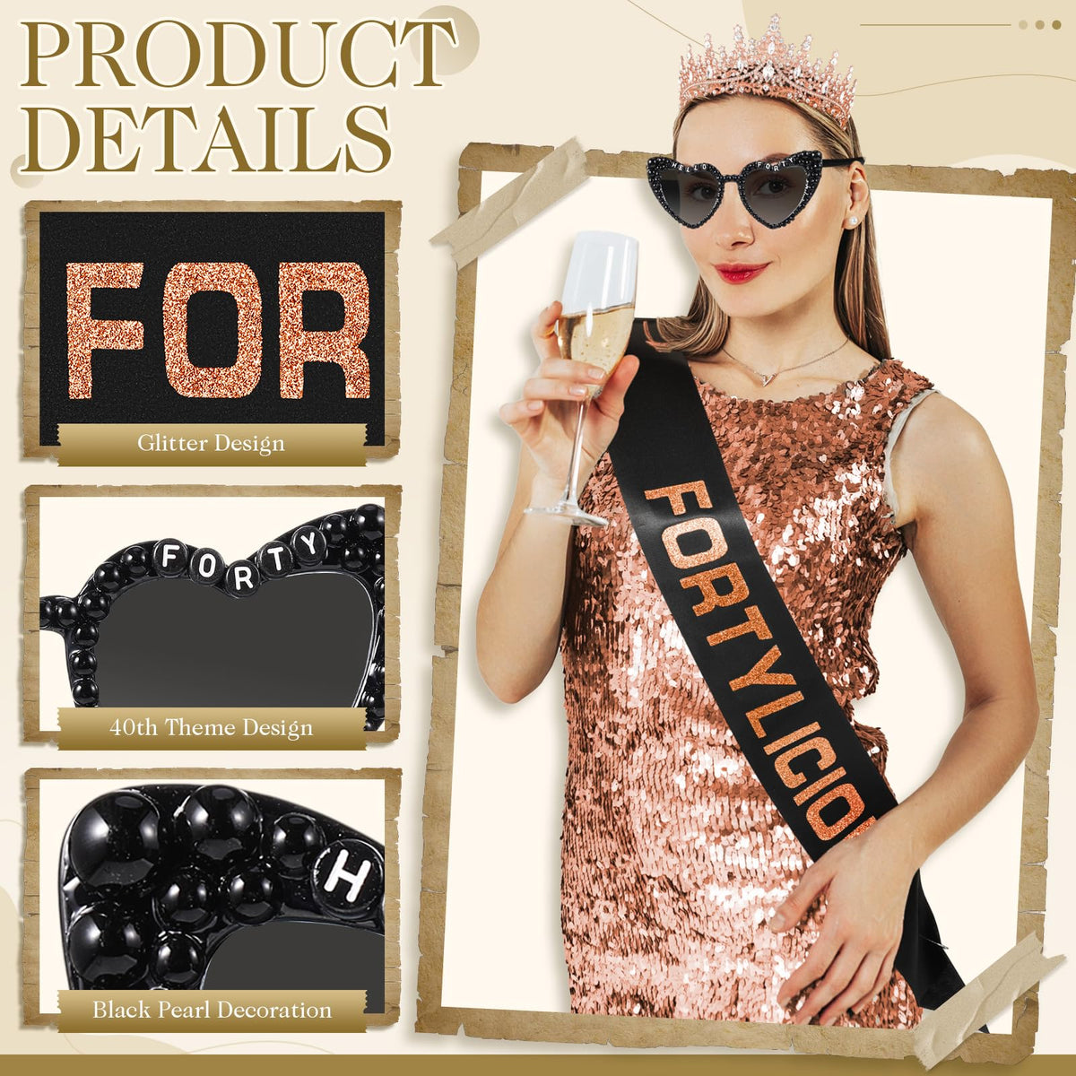 Daifunli satin sash closeup shows durability and shine.