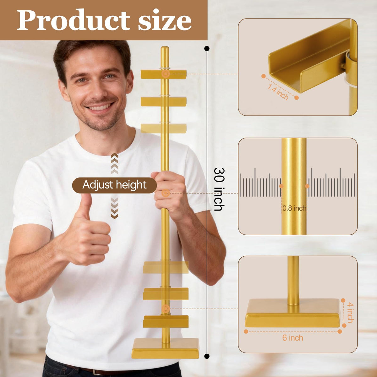 Dakewang durable metal easel base provides stable support.
