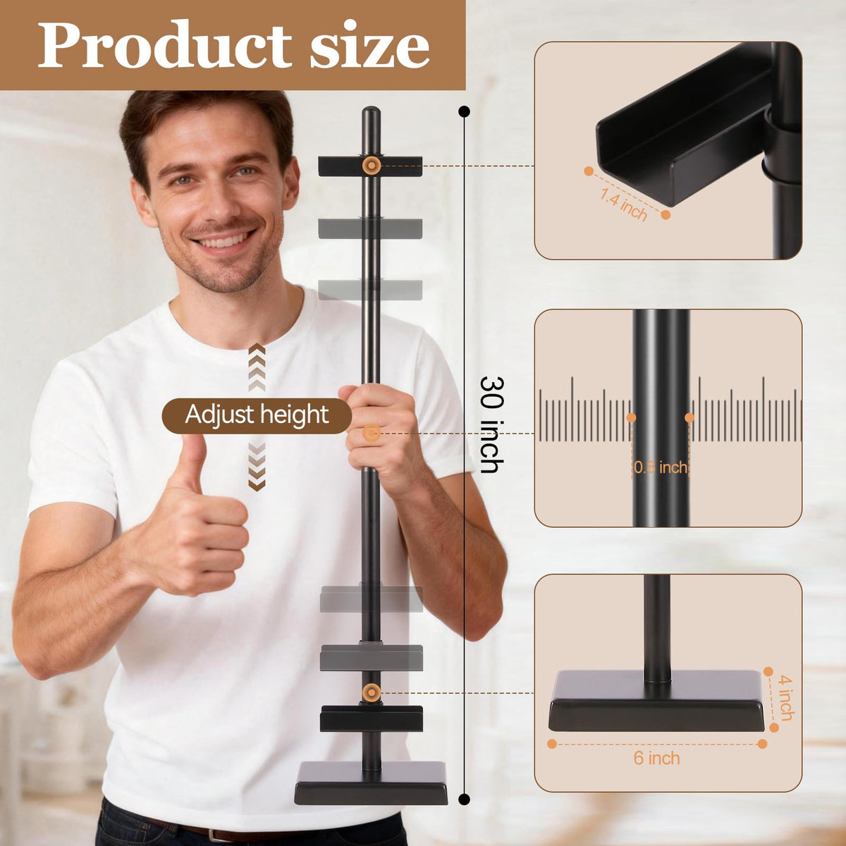 Dakewang easy-assembly easel ships with clear instructions for fast setup