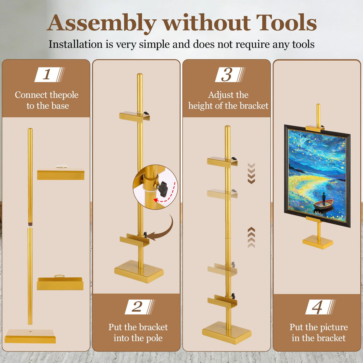 Dakewang easy assembly instruction helps quick setup.
