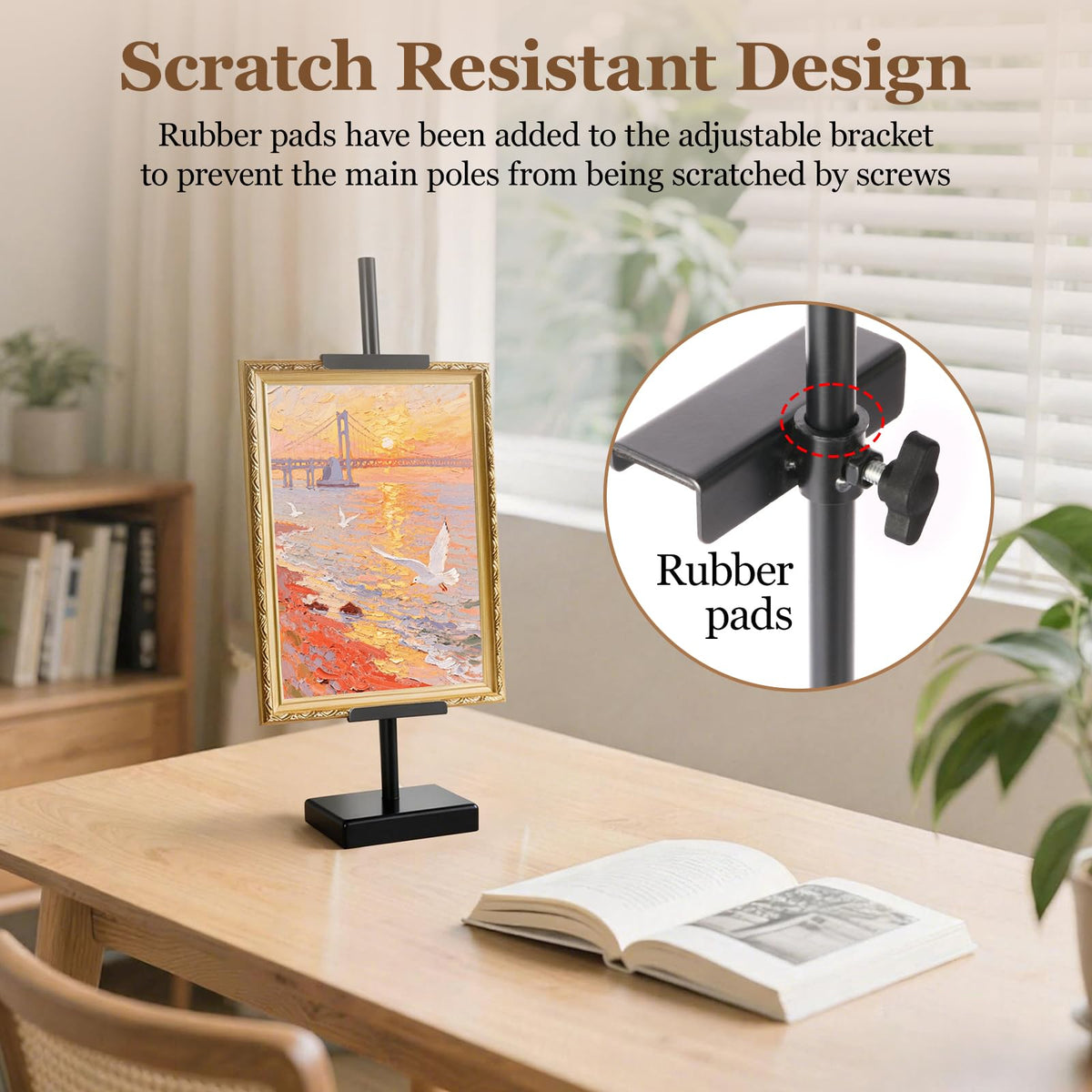 Dakewang easy assembly easel kit, quick setup in minutes.