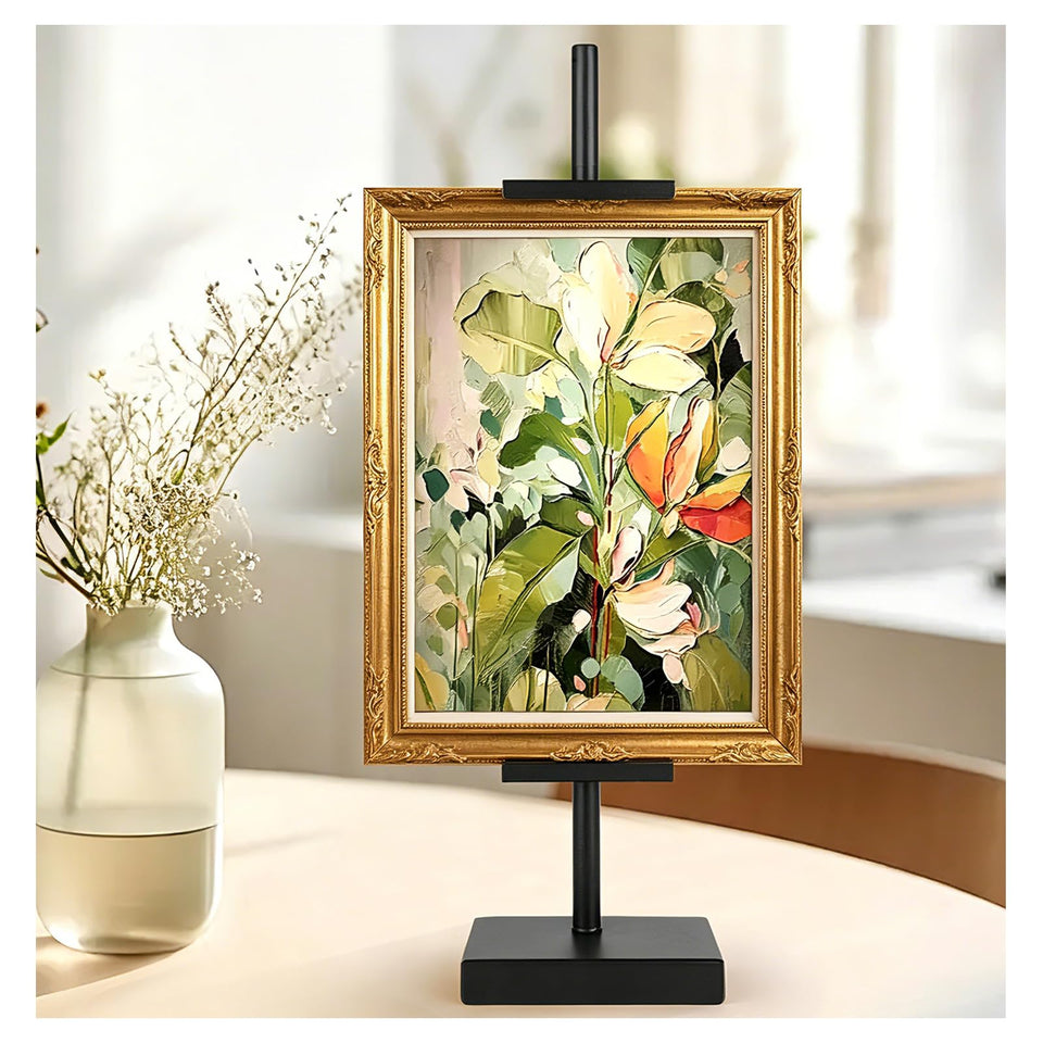 Dakewang gold tabletop easel stand tilting display for photos and art.