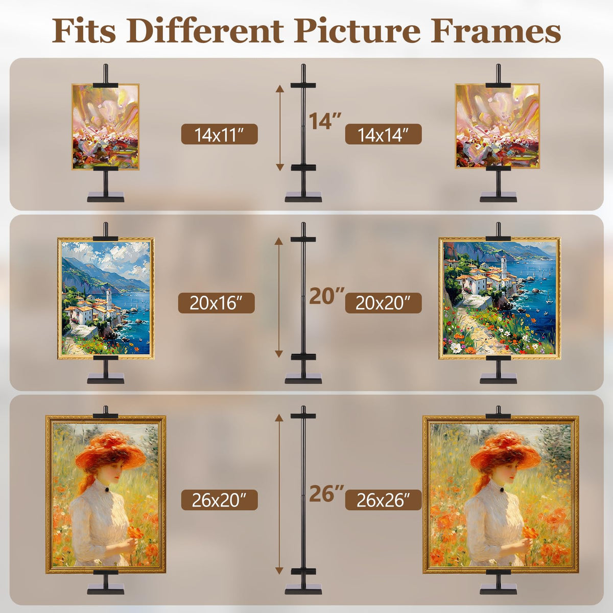 Dakewang compact 6x4 base supports photos on most desktops
