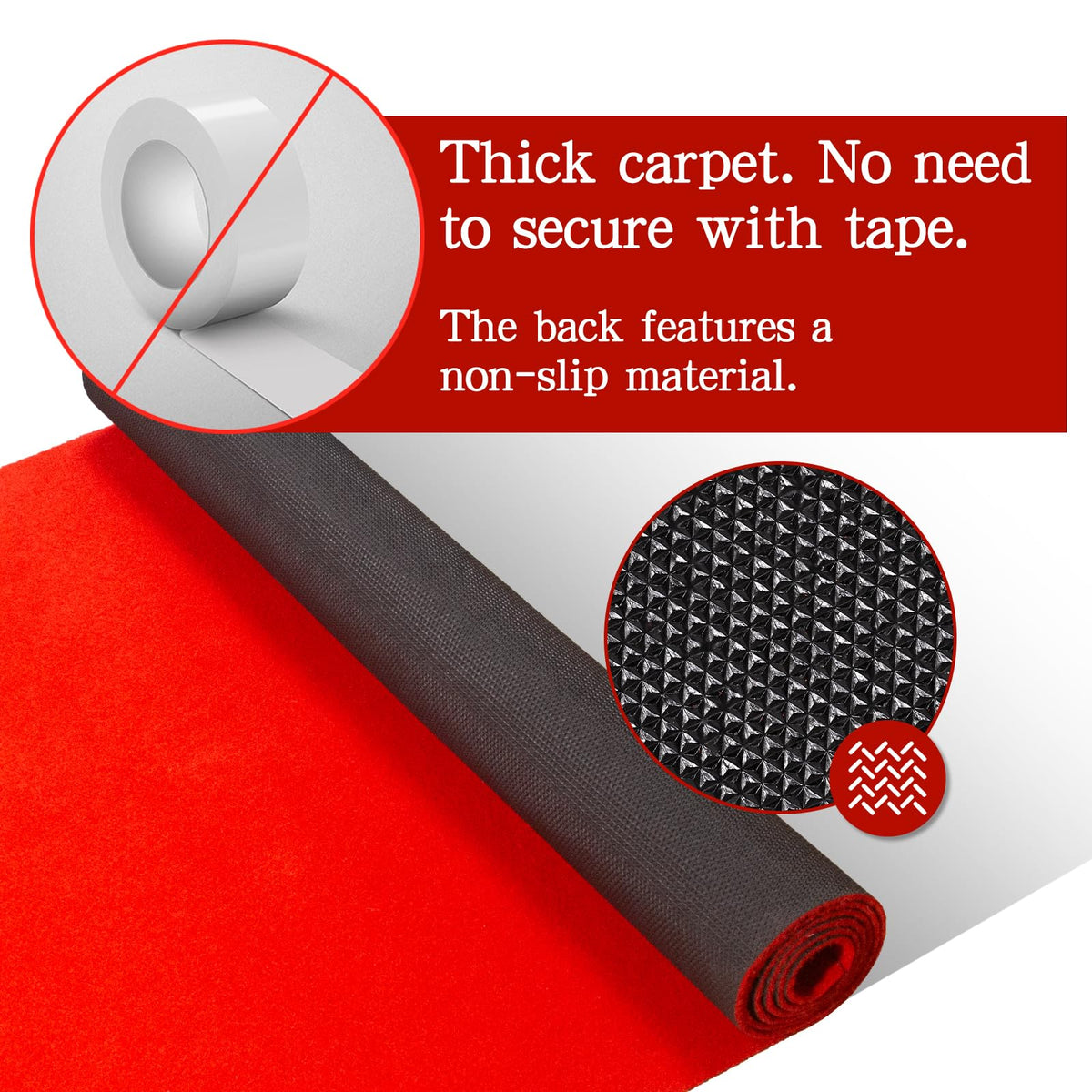 DAKKIONY waterproof aisle rug protects floors from spills.