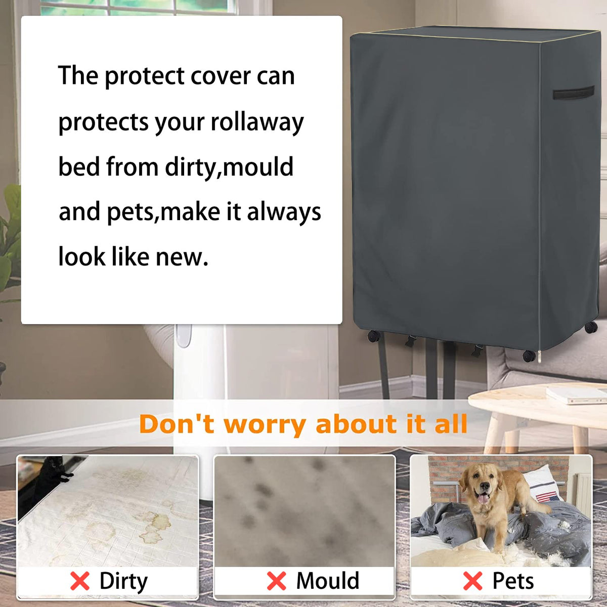 Dalema Rollaway Bed Cover all weather protection for indoor and outdoor use.