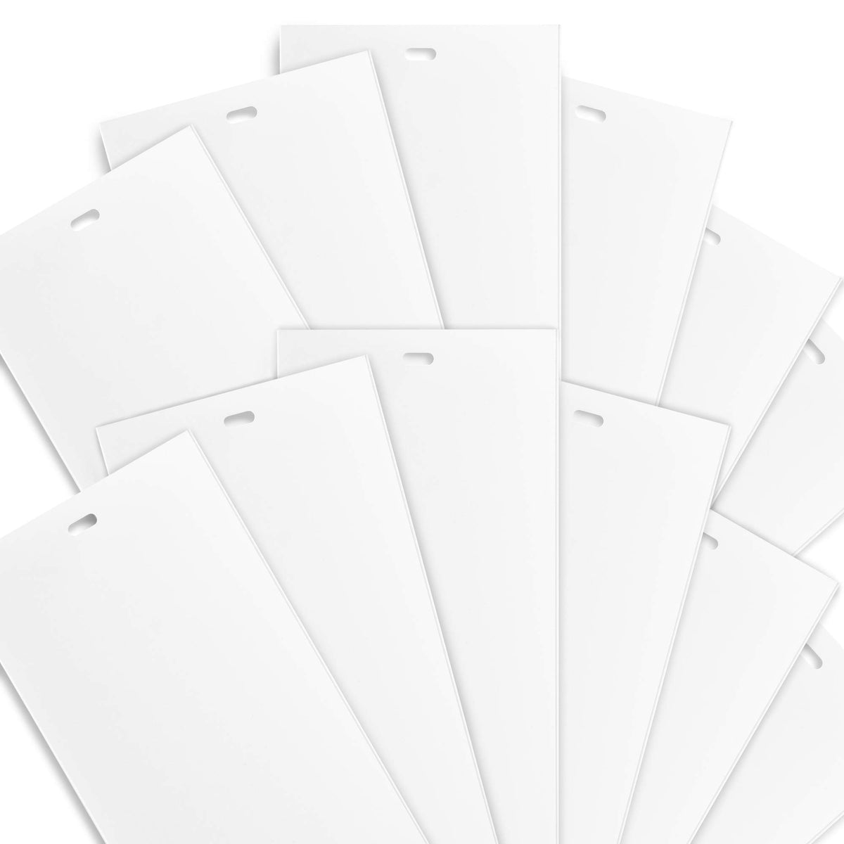 DALIX white vertical blinds slats bulk pack for quick replacement.