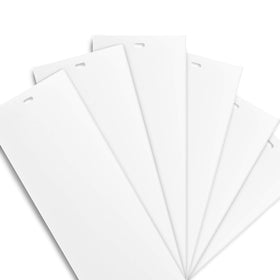 DALIX white vertical slats for 82.5 inch length, easy replacement for sliding doors.