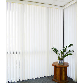 DALIX white slats cut to length for custom door fit.
