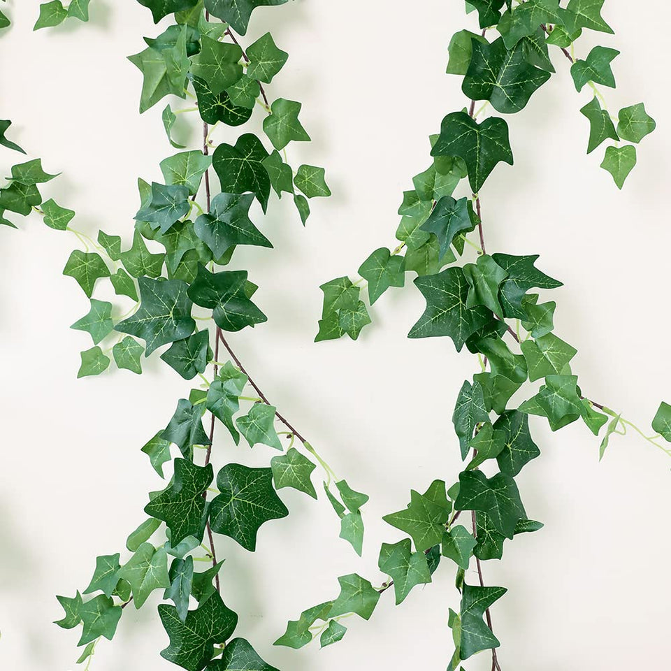 Dallisten 71-inch three-strand ivy garland used as indoor backdrop