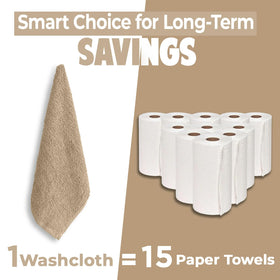 DAN RIVER multi-purpose washcloth suited for face, hands, and baby care.