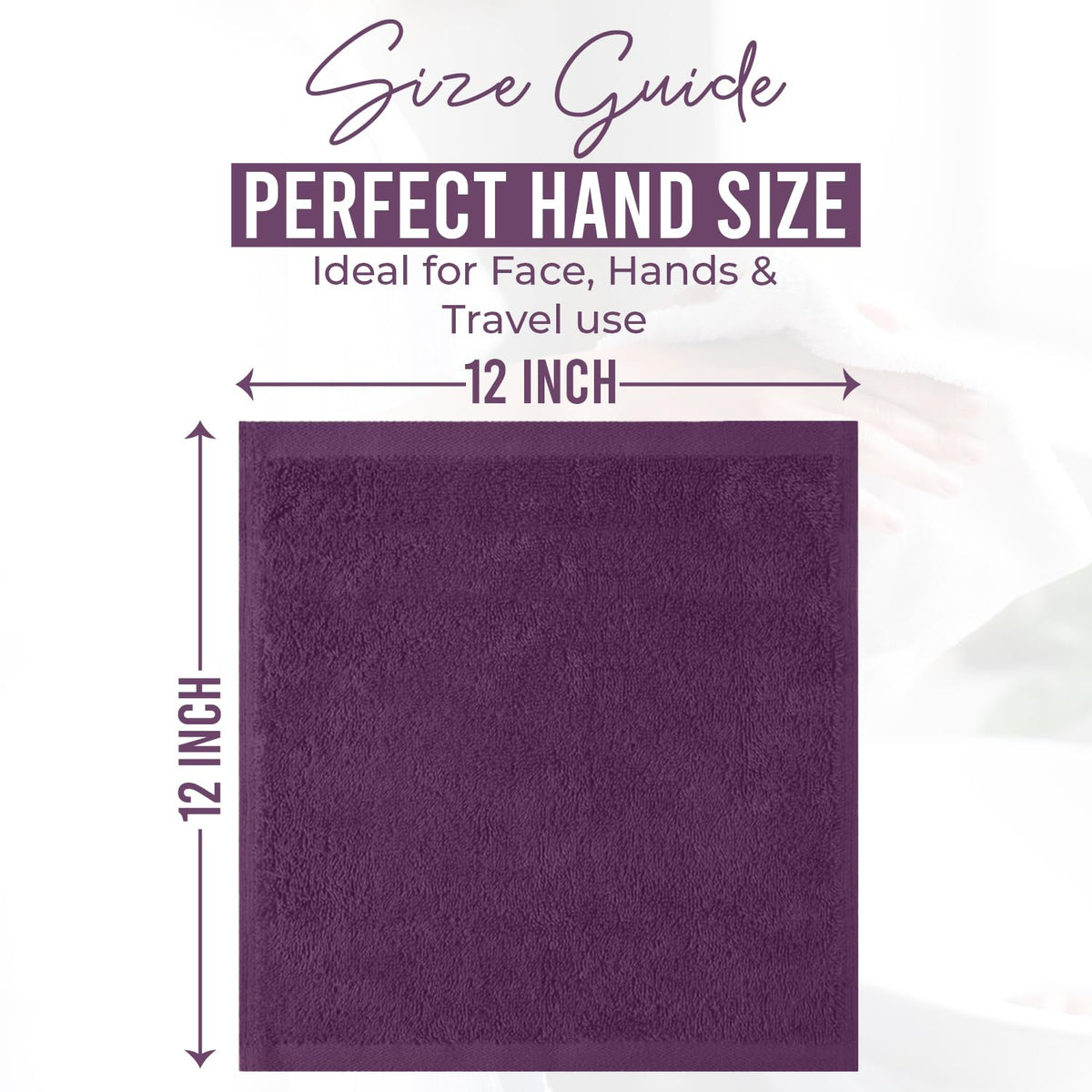 DAN RIVER wash cloths absorption detail highlights high absorbency for daily use.