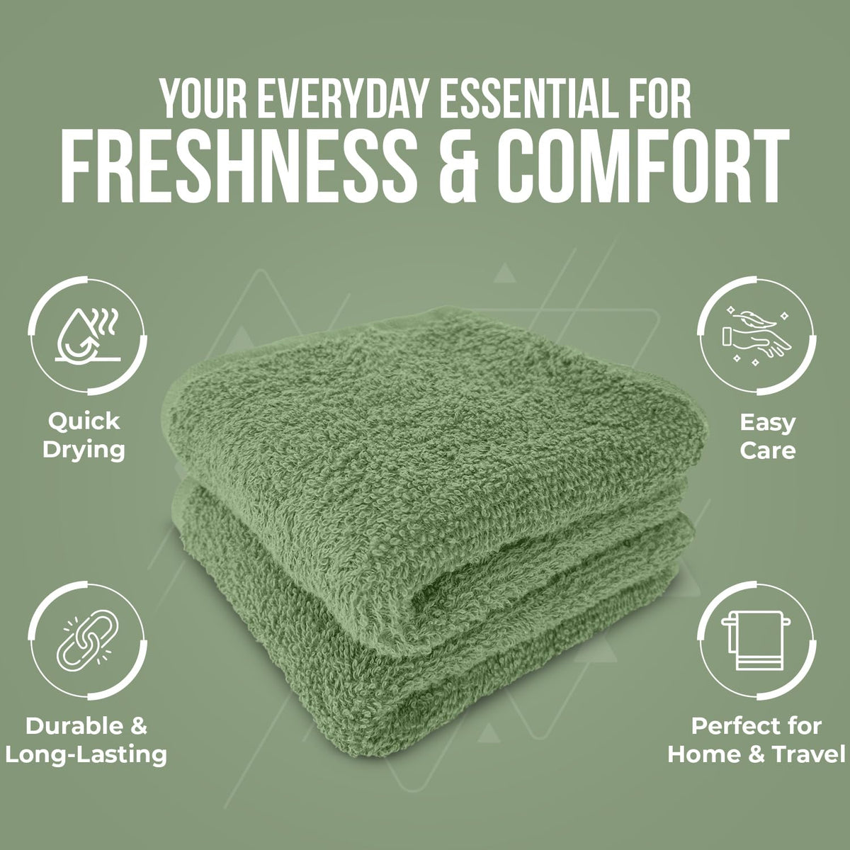 DAN RIVER wash cloths 24-pack value for family routines